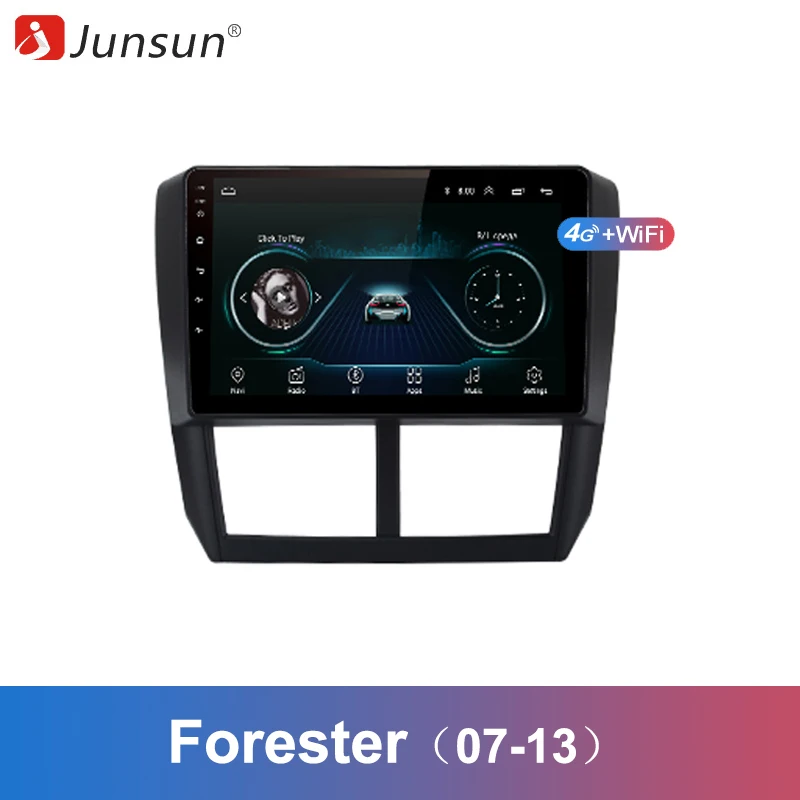 

Junsun 2 Din Multimedia Video Player Android 8.1 GPS Navigation Radio WIFI OBD2 for Forester 3 2007-2013 RAM 2G+32G no dvd slot
