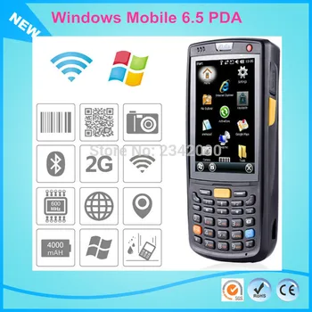 

Scanner Film For Windows Mobile 6.5 Handheld Rugged PDA Wireless Data Terminal with 13.56 MHz RFID Industrial Mobile PDA
