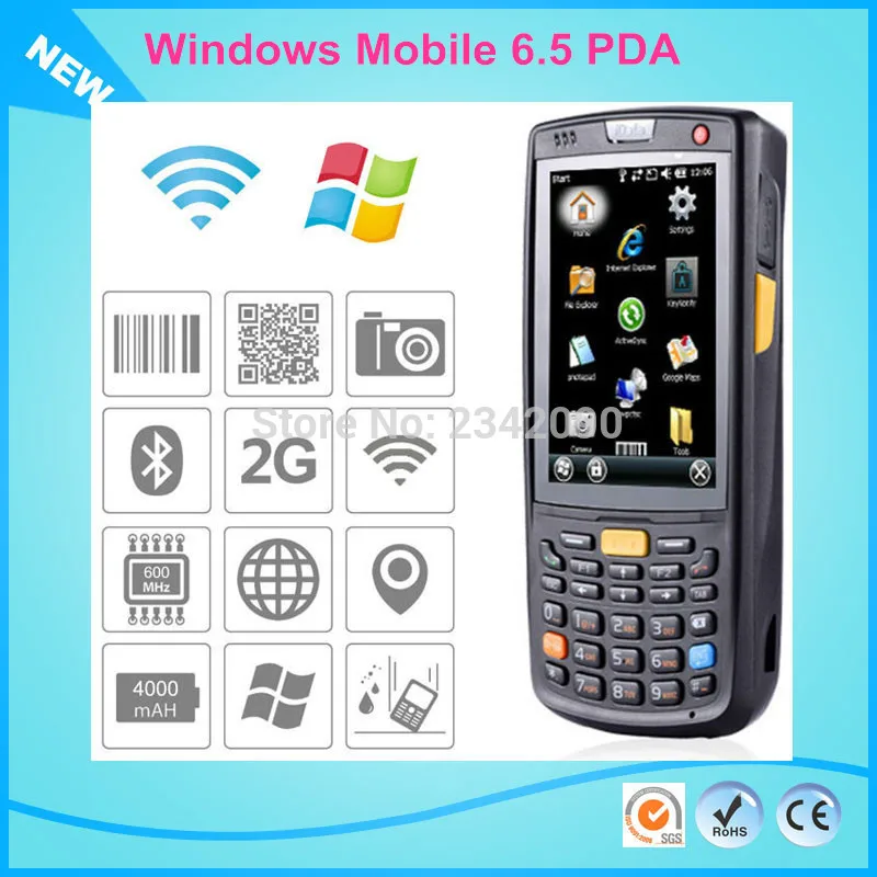 Сканер пленка для Windows Mobile 6 5 Портативный прочный PDA беспроводной терминал данных