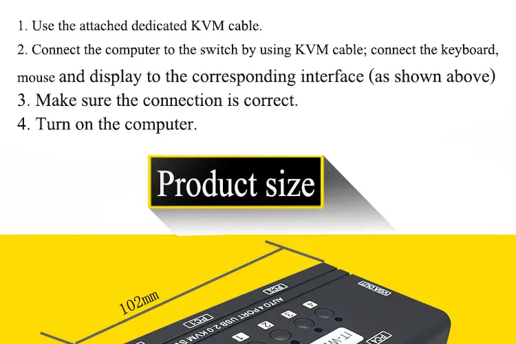 IT-well 4 порта KVM переключатель управления 4 ПК Хост 1 Набор USB клавиатура мышь и VGA монитор мульти ПК управление оригинальным кабелем