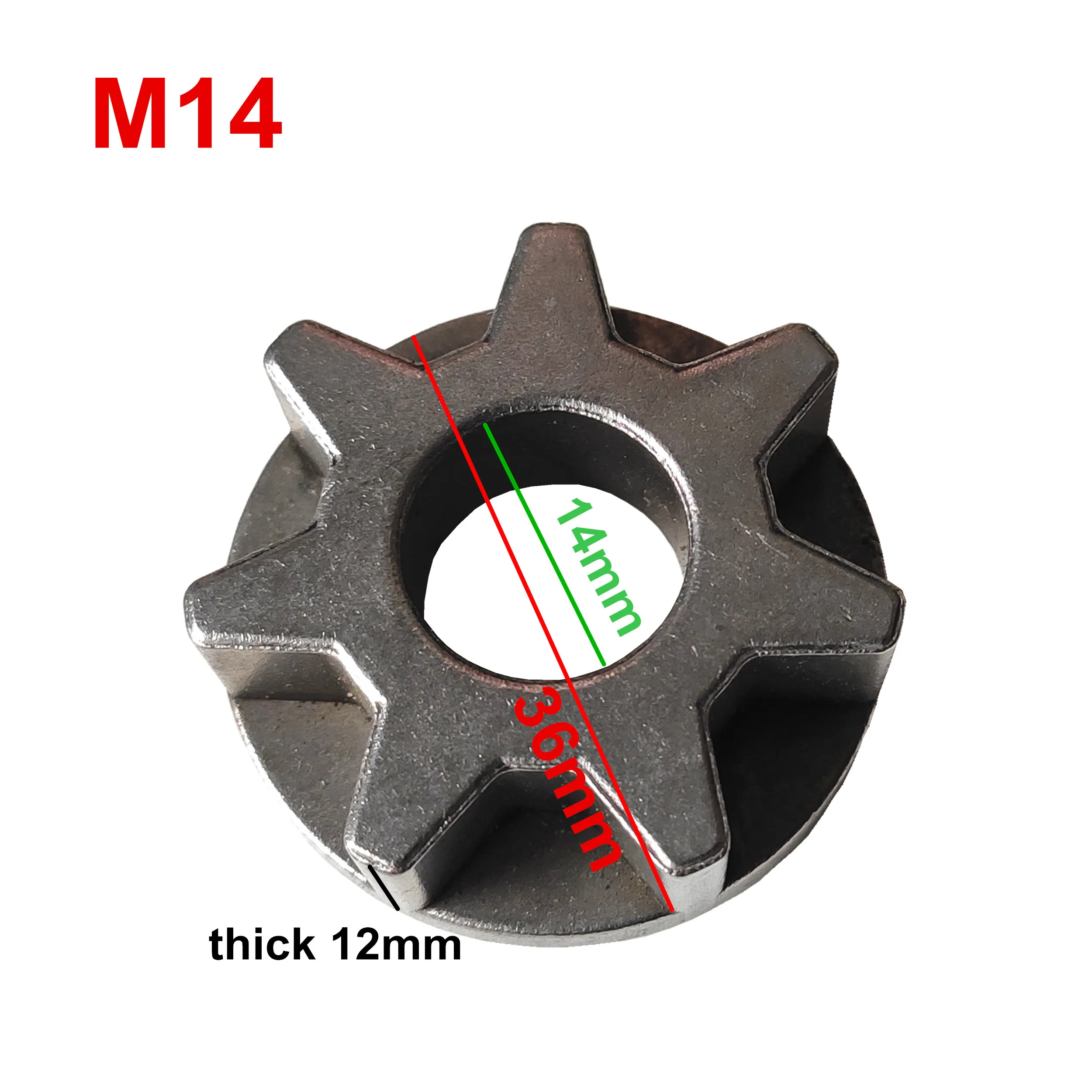 M10/M14/M16 Шестерня бензопилы 100 115 125 150 180 Замена для угловых шлифовальных машин Шестерня цепной пилы кронштейн Звездочка аксессуары для электроинструмента