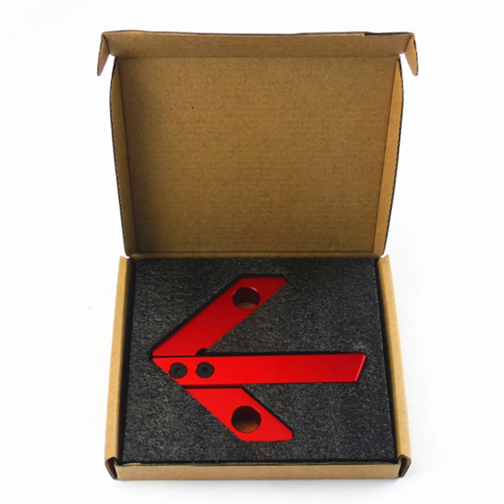 

Woodworking Center Scribe 45/90 Degree Right Angle Line Gauge Wood Ruled Carpenter Round Heart Ruler Gauge