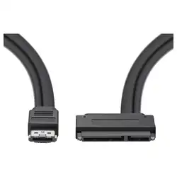 Мощность Esata (eSATAp) к Sata кабель двойной мощности USB 12 В 5 в комбо 22 Pin (7 Pin + 15 Pin) для 2,5 дюймов 3,5 дюйма HDD