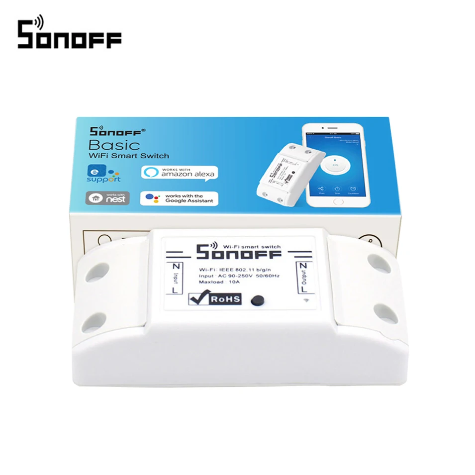 Sonoff 1CH Wifi переключатель/4CH R2/RF мост 433 МГц беспроводной преобразователь сигнала/DW1