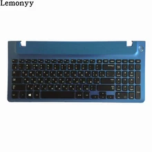 Russian font b keyboard b font with blue frame for samsung NP355E5C NP355V5C NP350V5C RU laptop