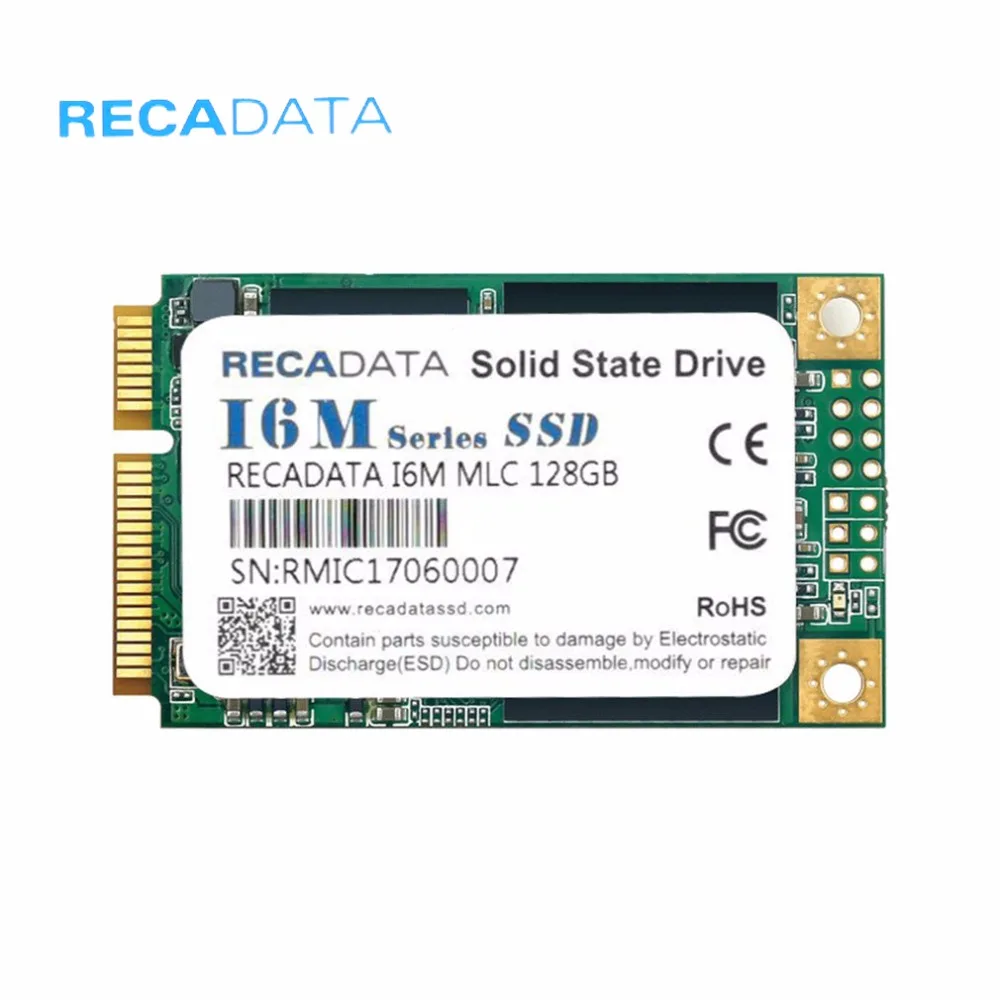 RECADATA SSD твердотельный накопитель 64 ГБ 128 ГБ Тонкий Высокая Скорость MSATA3 MSATA III MLC флэш для ноутбуков Тетрадь для Mac OS для Win 10