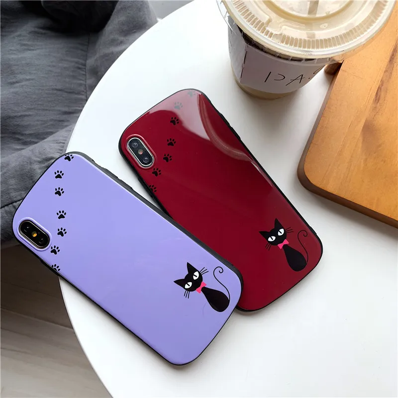 

Oval Shape Phone Case for Iphne 8Plus X Xr 6 6s Plus Cute Glossy Soft TPU Back Cover for Iphone 7 Plus Xs Max Fitted Case Coque