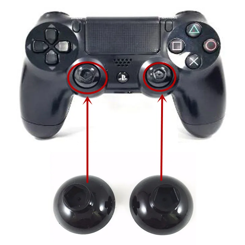 

2pcs Button of the Analog Joysticks Removable Thumbsticks Thumb Stick Joystick Pad Base For Playstation 4 PS4 Pro Slim Xbox One