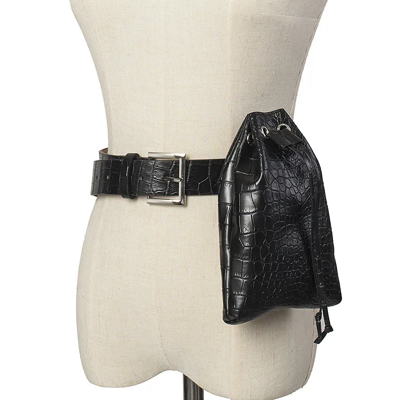 Женская поясная сумка с змеиным узором, поясная сумка из искусственной кожи, модная женская сумка высокого качества