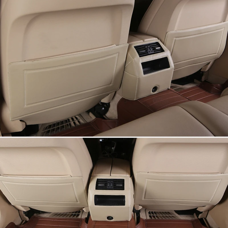3 шт. кожаный задний центральный подлокотник-ящик сиденье спинка анти-удар анти-грязный коврик защита коврик для BMW 5 серии 5GT F10 F18 E60 E61
