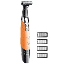 Kemei один нож электрическая бритва мужская бритва перезаряжаемый USB триммер безопасности подходит для мужского лица бритья ног машина для бритья 5