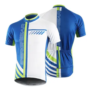 

Cycling Jersey For Men Breathable MTB Mountain Road Bike Jersey Quick Dry Short Sleeve Bicycle Shirt with 4 Rear Pockets