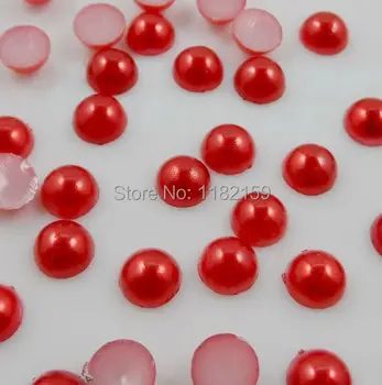 

Free Shipping 5000pcs/ 6mm ABS Half Round Pearls,Garment Accessory Beads card making scrapbooking DIY products