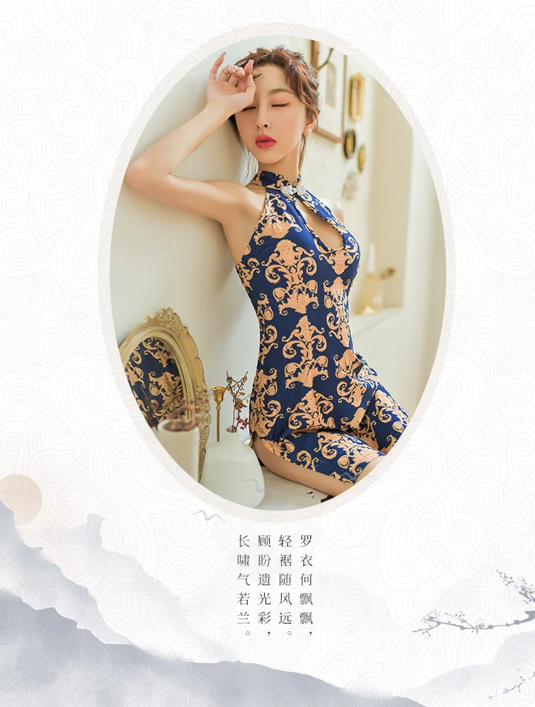 Китайское платье для женщин традиционное Cheongsam сексуальное облегающее платье без рукавов с коротким цветком без спинки с открытыми плечами вечерние Ципао современное