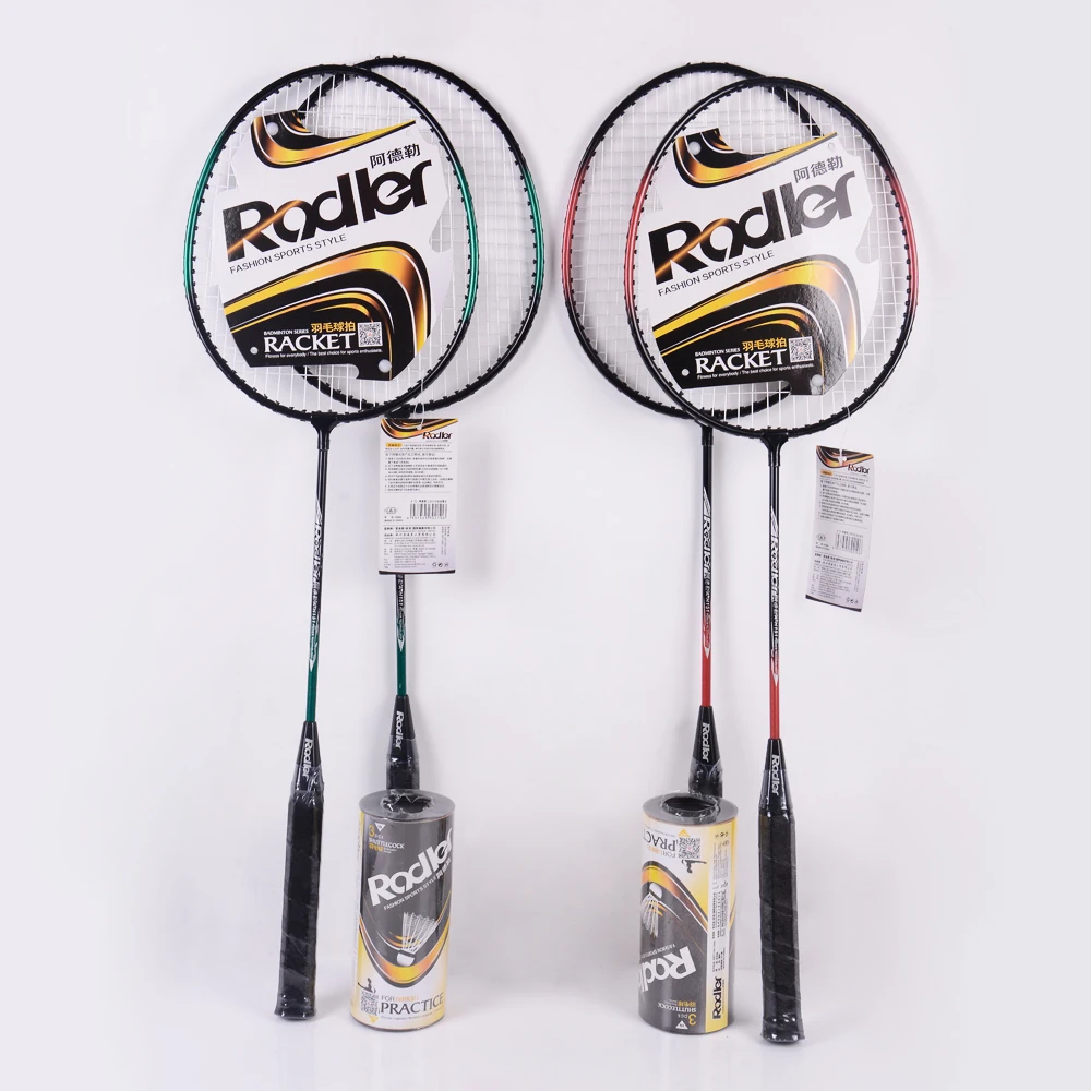 Rodler Brand Badminton Rackets 3pcs Shuttlecock Balls For Adults And