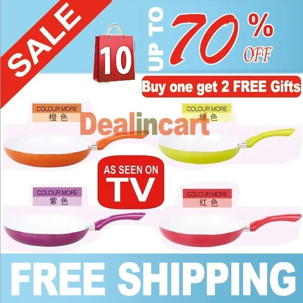 4 colours Ceramic Pan 26cm Eco Friendly Healthy Ceramic Coating