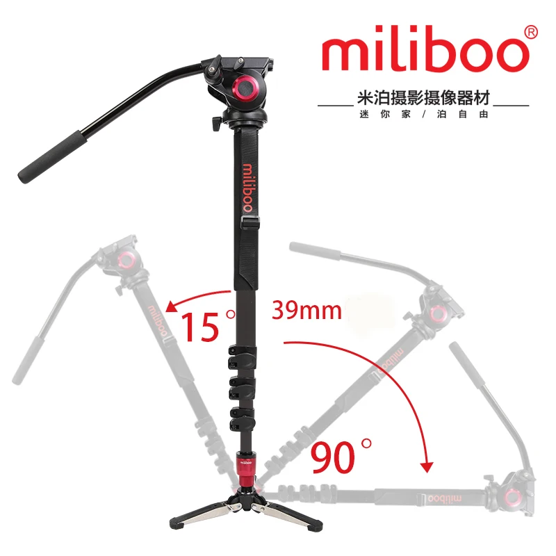 

miliboo MTT704A Portable Aluminium Tripod for Professional Camera Camcorder/Video/DSLR Stand,Half Price of Manfrotto