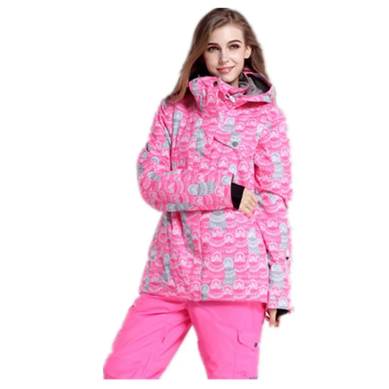 Buy Women Pink Ski Jacket Ladies Snowboard Jacket