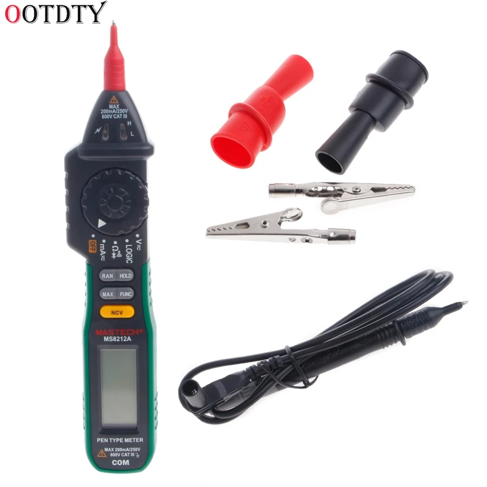 

MS8212A Pen Digital Multimeter Voltage Current Tester Diode Logic Non-contact Test Tools