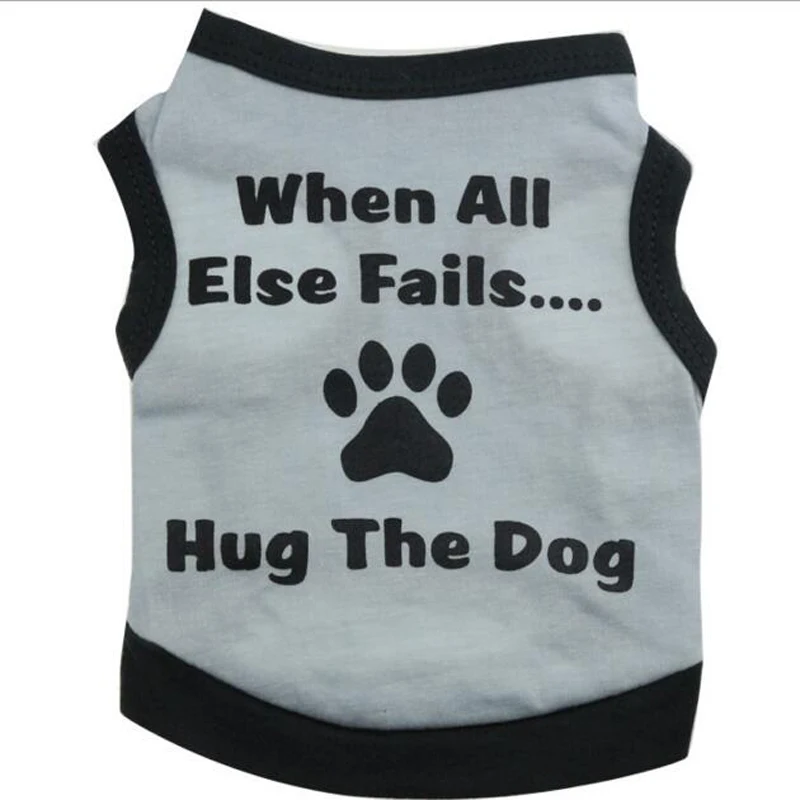 Service Dog Vest Summer Puppy Cat Vest Doggie Paw Hug the Dog Shirt Pet