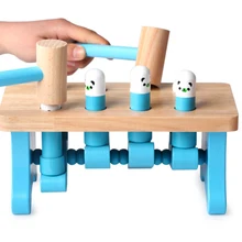 От 1 до 3 лет Медвежонок хомяк родитель-ребенок интерактивная игра новое Раннее образование детей деревянные игрушки