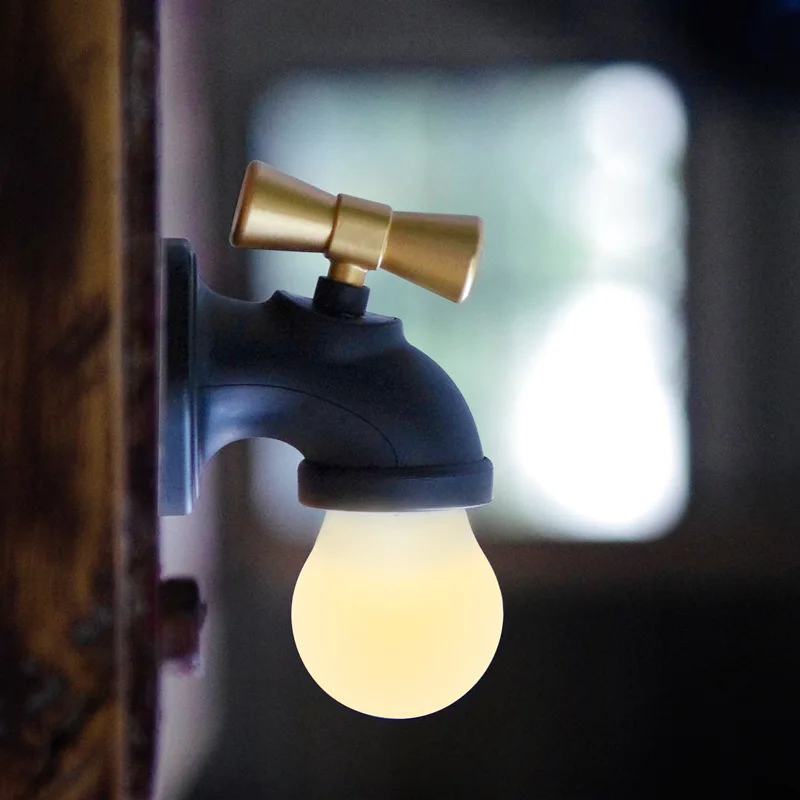 Новое поступление для дропшиппинг кран ночной Светильник кран лампа креативный Ретро Интеллектуальный звук и светильник управление индукционные ночные лампы