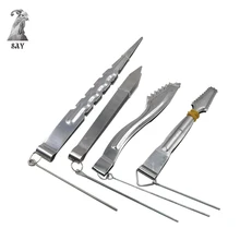 SY нержавеющая сталь табак для кальяна уголь Щипцы Пинцет водопровод Sheesha Chicha наргиле Аксессуары Инструмент