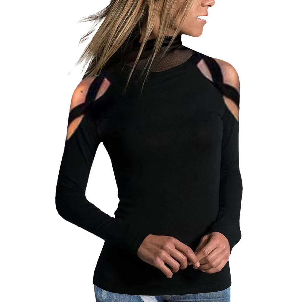 

Hoodies Women Autumn Sweatshirt Autumn And Winter Base Shirt Pullover Long Sleeved Gauze High Collar Top polerones mujer 2019