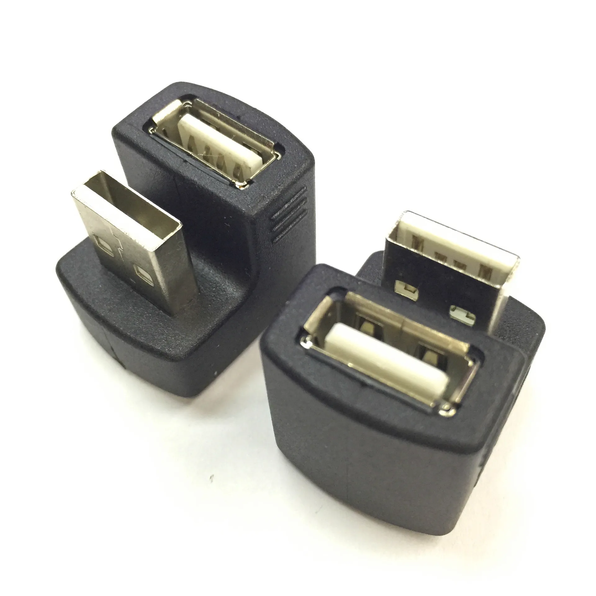 New Right Angled USB 2.0 Adapter A Male to Female Extension 90 180