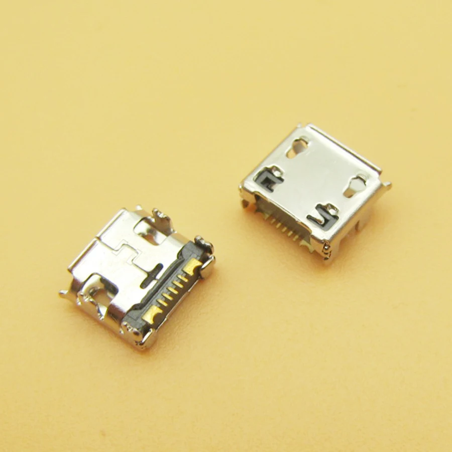 

10pcs Mini micro USB Charging Port Power Jack For Samsung C3322 USB Connector Micro USB Socket DIP4 replacement repair