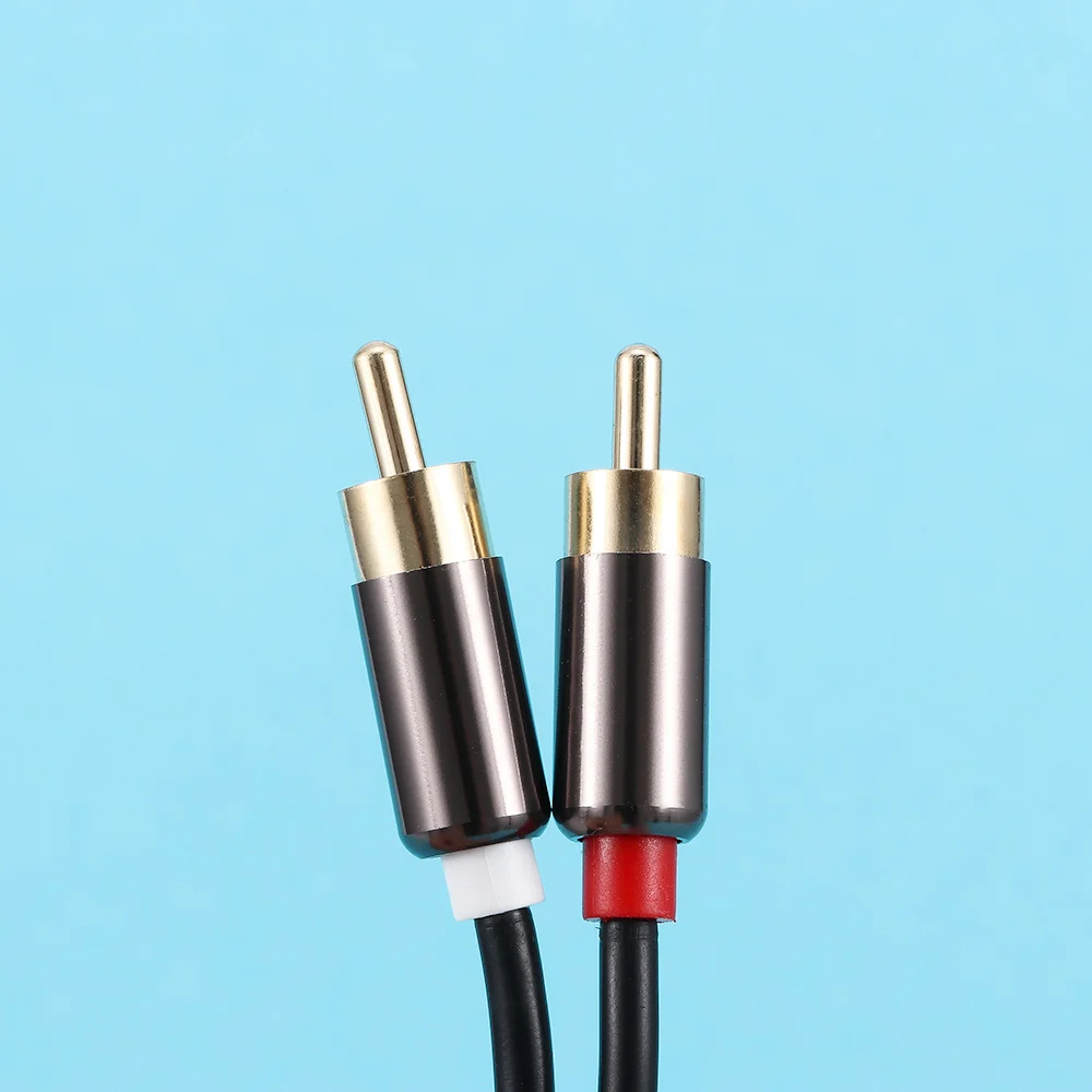 Высококачественный аудиокабель RCA со штекером 3 5 мм на 2 AUX кабель для домашнего