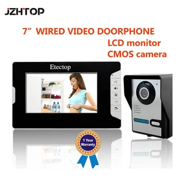 

Wired 7" Video Door Phone Intercom Doorbell Home Security Ir Camera 7'TFT Color Touch Screen Monitor