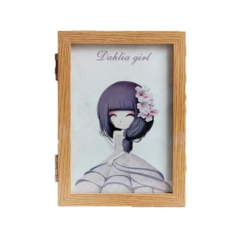 

Flower Girl First Heart Double Folding Photo Frame Creative Photo Wall Desktop Home Simple Furniture Gift Decoration Home Frames