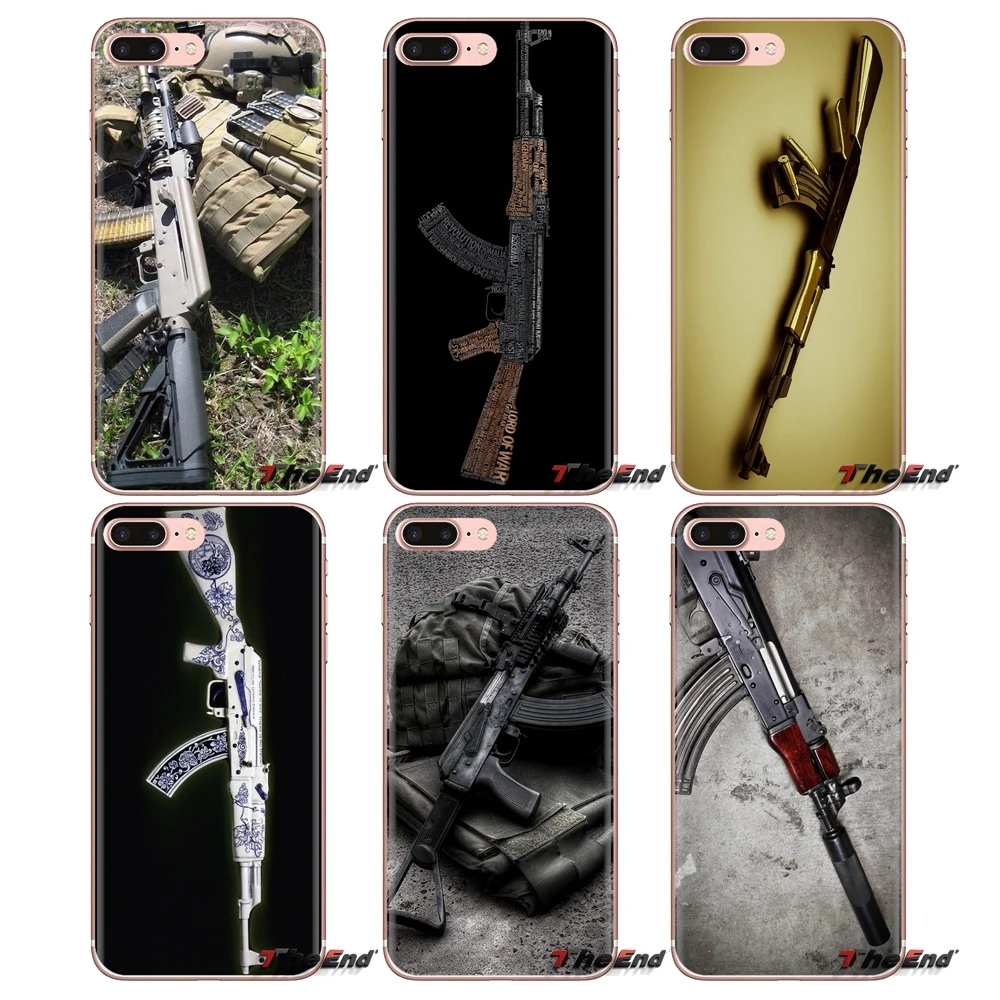 Reliable and robust AK47 Rifles For Sony Xperia Z Z1 Z2 Z3 Z5 compact M2 M4 M5 C4 E3 T3 XA Huawei Mate 7 8 Y3II Phone Shell Case |