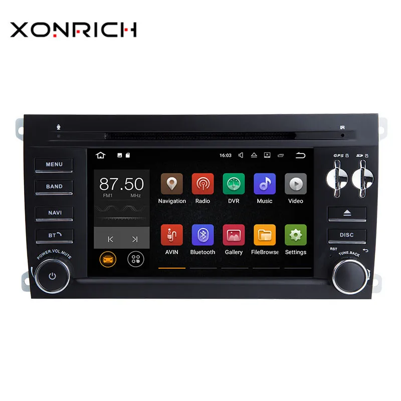 

7''2 Din Android 8.1 Car Multimedia Player For Porsche Cayenne 2003-2010 GPS Navigation AutoRadio Audio DVD BT Head unit Wifi 4G