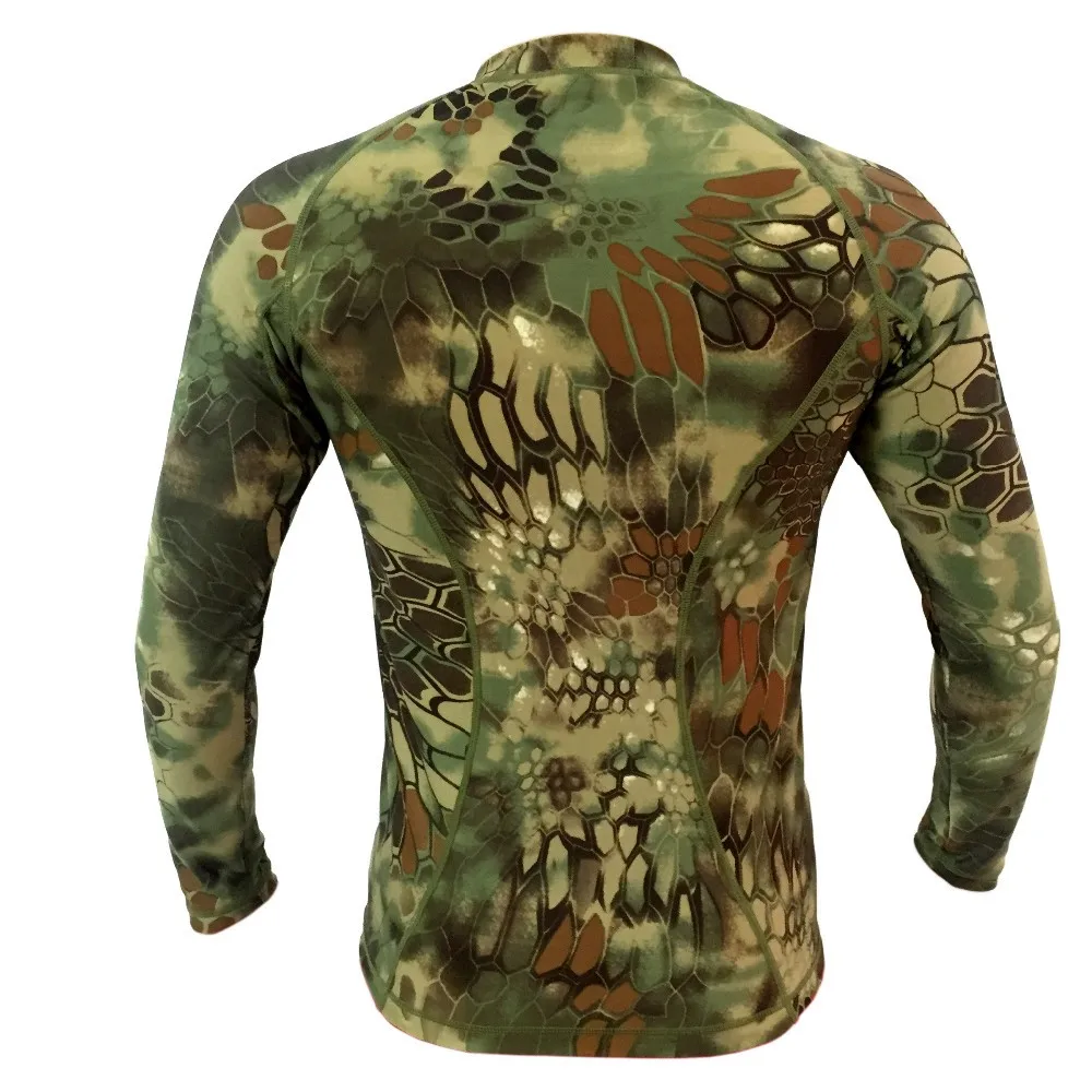 Kryptek плотная компрессионная армейская футболка Тифон с длинным рукавом тактическая рубашка дышащая