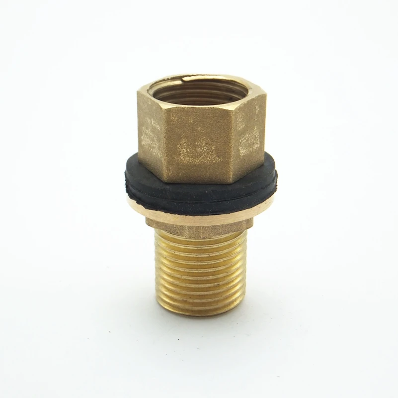 1/2" Long Male BSP Brass Pipe Single Loose Key Swivel Fitting Nut Water