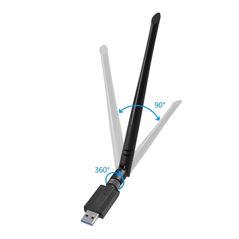 Беспроводной двухдиапазонный WiFi адаптер Dongle 2,4G 300Mbps 5G 866Mbps USB 3,0 Wifi приемник сетевая карта 802.11ac Высокоскоростной Ethernet