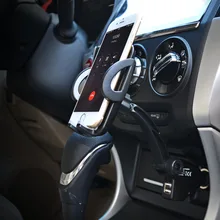 Universal Car Phone holder cigarette lighter 2 usb charger for Samsung Galaxy S2 S3 S4 Motorala Lenovo LG ZTE TCL Xiaomi