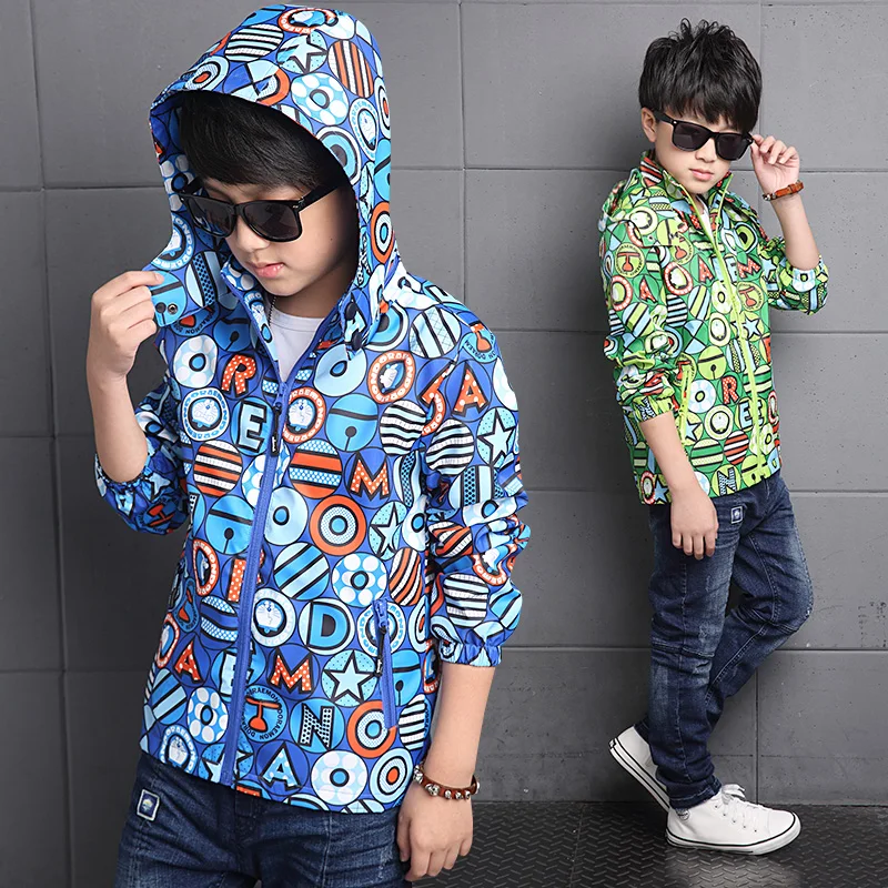 

2017 New Spring Autumn Baby Boys Clothes Boys Cartoon Ball Full Zipper Hooded Jackets Kids Windbreaker Child Coat Baby Outwear