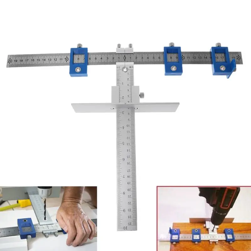 

Wood Drill Guide Punch Locator Sleeve Cabinet Hardware Jig Drawer Pull Jig Dowel Furniture Punching Tool Woodworking