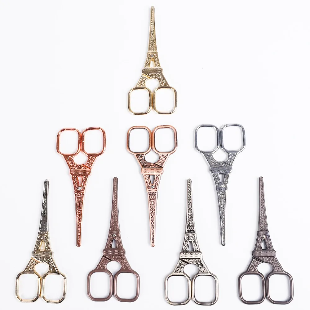 

1pcs Colorful Stainless Steel Scissors European Retro Classic Embroidery Scissors Nail Art Stork Scissors Cutters Tool