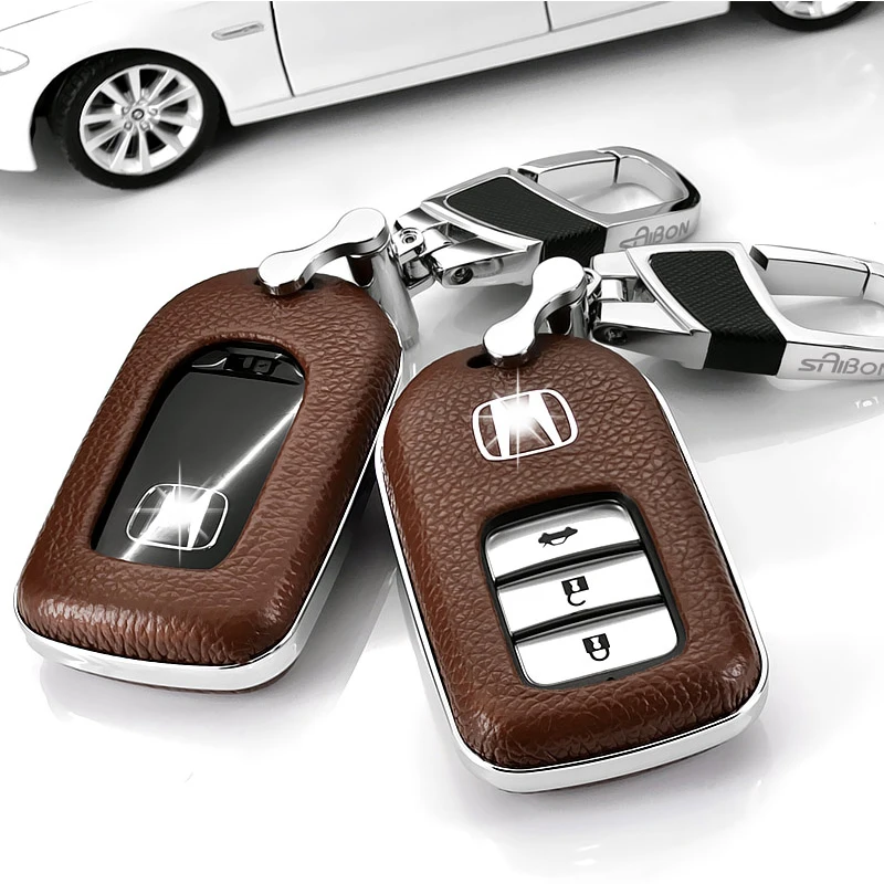 

Car Key Cover Case fob For Honda Vezel City Civic Jazz CRV Crider HRV Accord EX EXL Fit Freed Remote smart Key Car-styling