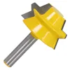 Routeur à onglet de verrouillage à tige de 8mm, ensemble de mèches de menuiserie à colle à 22.5 degrés, coupe-Tenon pour outils de menuiserie 2 pièces ► Photo 3/6