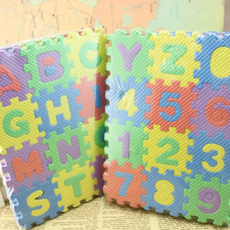 Буквы пазл EVC алфавит и цифры Дети игровой коврик развивающие мягкие коврики детские игровые коврики коврик
