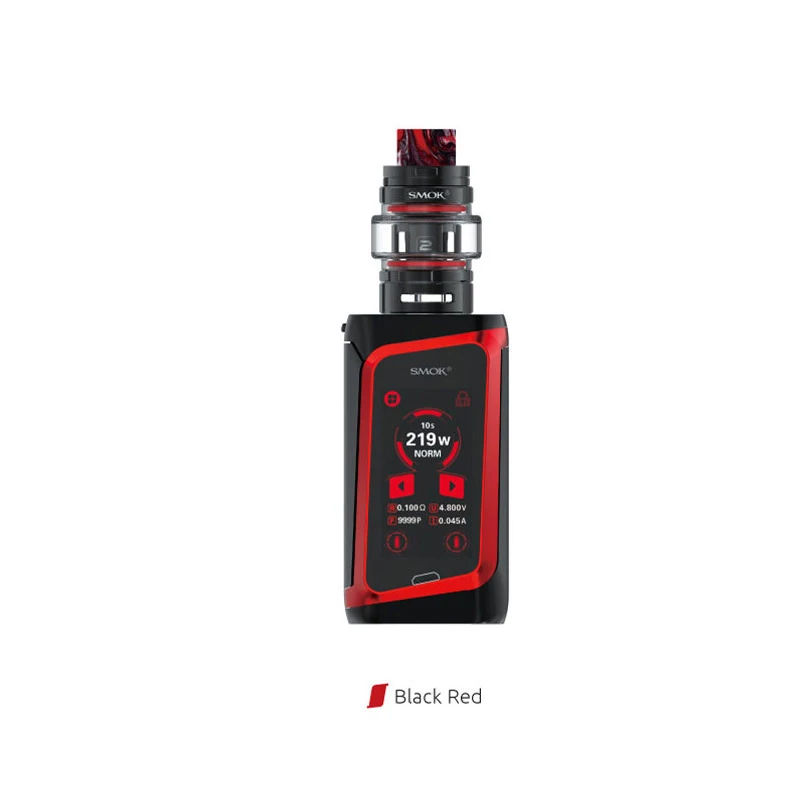 SMOK Morph комплект 219 Вт Morph Box MOD 6 мл TF бак 1,9 дюймов сенсорный экран электронные сигареты Vape с TF баком BF-Mesh катушка - Цвет: Black Red