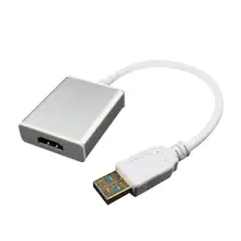 USB 3.0 конвертер HDMI кабель Дисплей внешний графический адаптер для HDTV HD 1080 P без аудио Поддержка для Оконные рамы 7/8/10 шт.