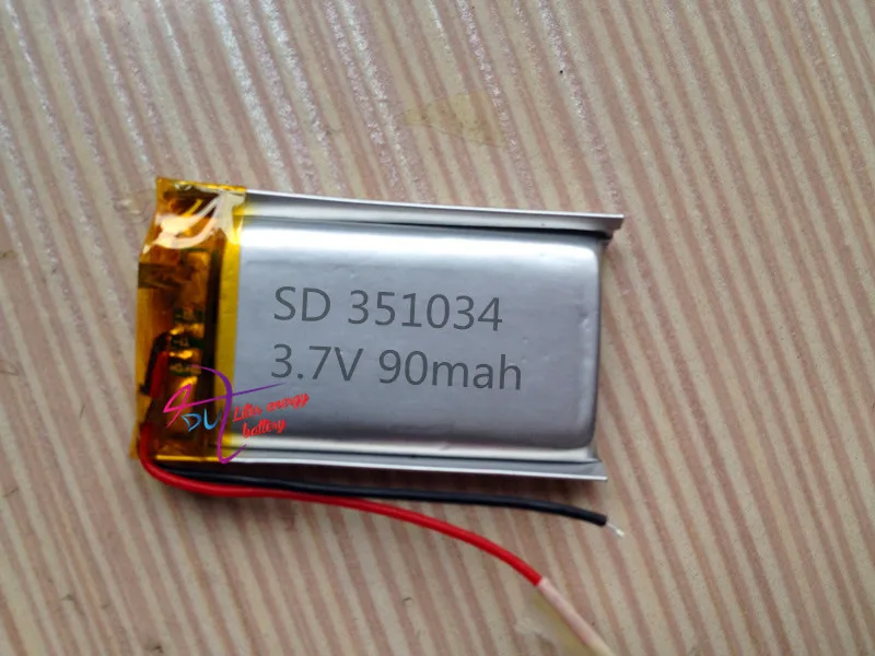 

Polymer 351034 Bluetooth headset intelligent remote monitoring and control of lithium battery factory direct