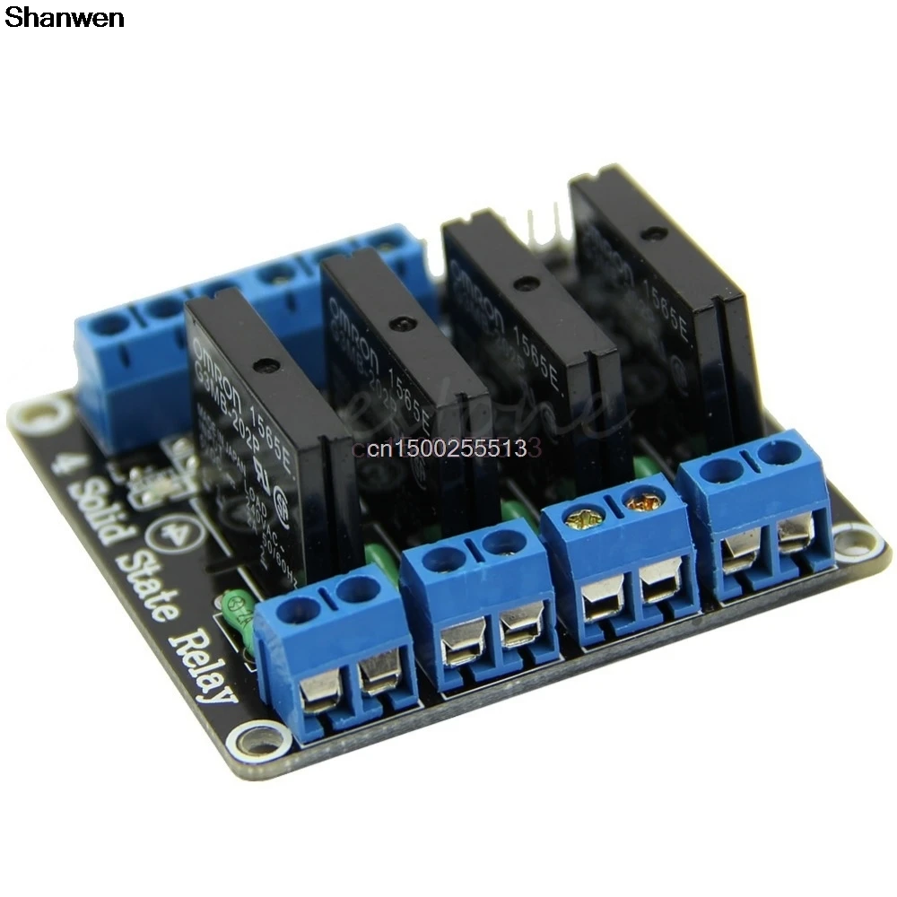 

5V 4 Channel OMRON SSR High Level Solid State Relay Module For Arduino 250V2A