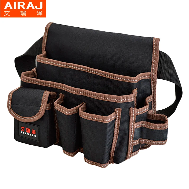 AIRAJ Tool Bag with Tool Belt Professional Electrician's Tool Waist Pack Bag 600D Double Layer Oxford Fabric Toolkit AIRAJ Tool Bag with Tool Belt Professional Electrician's Tool Waist Pack Bag 600D Double Layer Oxford Fabric Toolkit